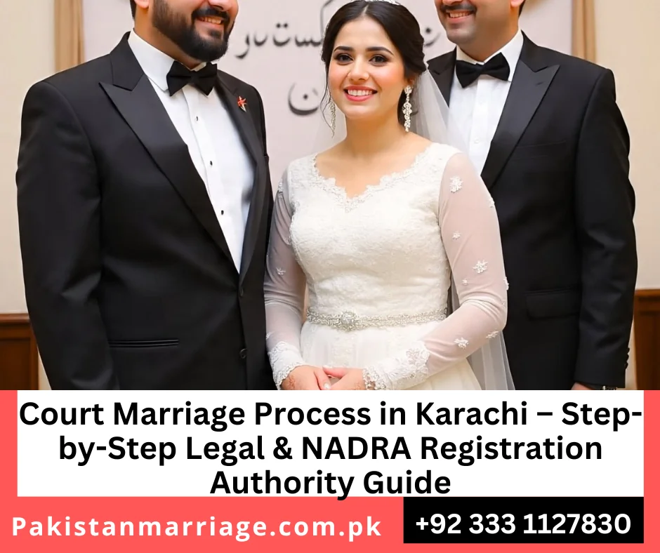 Court marriage process in Karachi with Union Council and NADRA registration