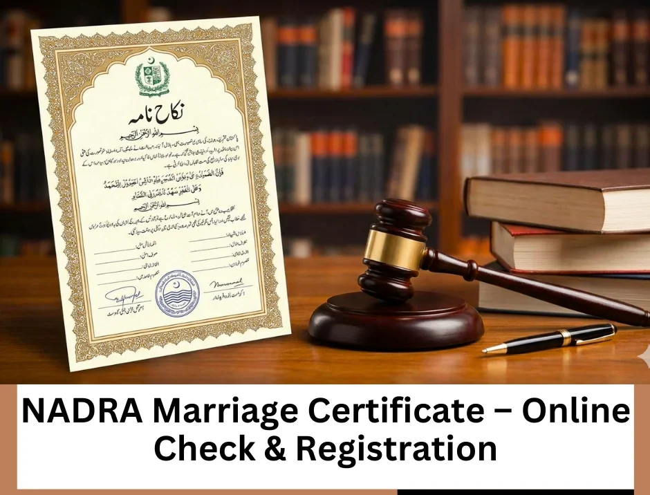 nadra marriage certificate online,