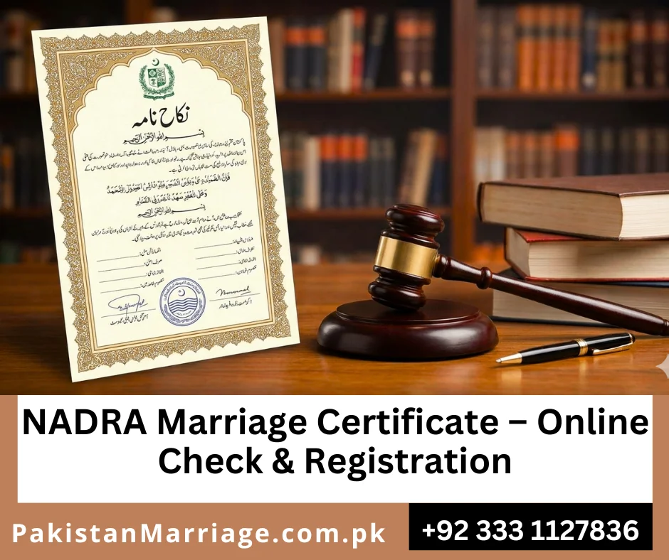 nadra marriage certificate online,