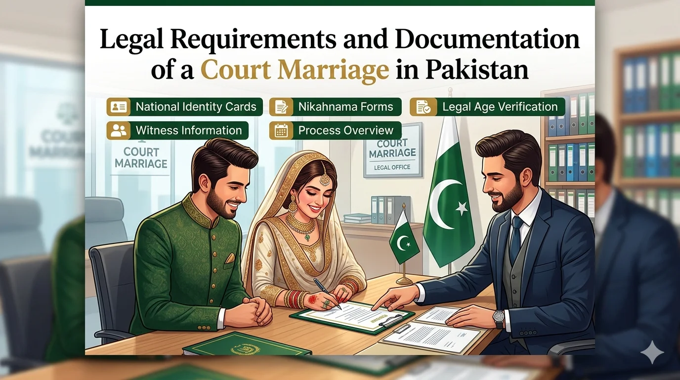 Court marriage legal requirements,Court marriage documents in Pakistan, Nikah, Nikah Nama, court marriage in Karachi, court marriage in Lahore, court marriage in Islamabad, court marriage in Rawalpindi, NADRA marriage certificate, court marriage process Pakistan