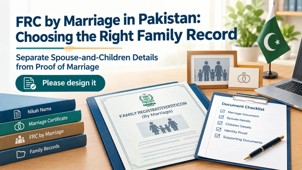 FRC by Marriage in Pakistan